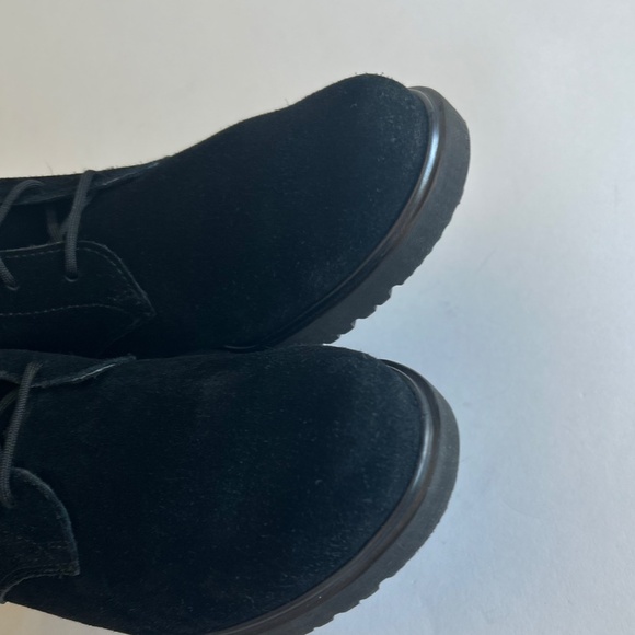 Munro Black Suede Genuine Leather Rubber Outsole Combat Boots size 6 - Picture 13 of 16